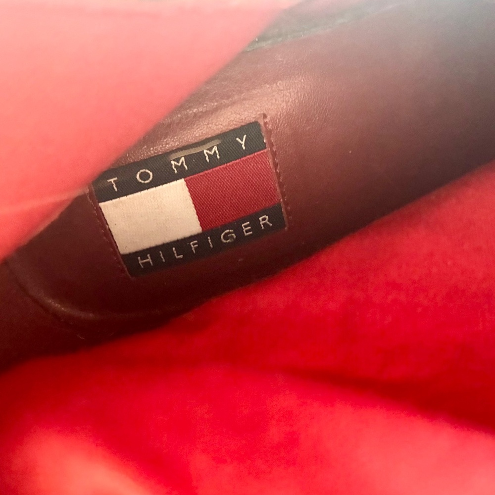 Tommy Hilfiger Black Leather Boots, Size 9 - Picture 6 of 6